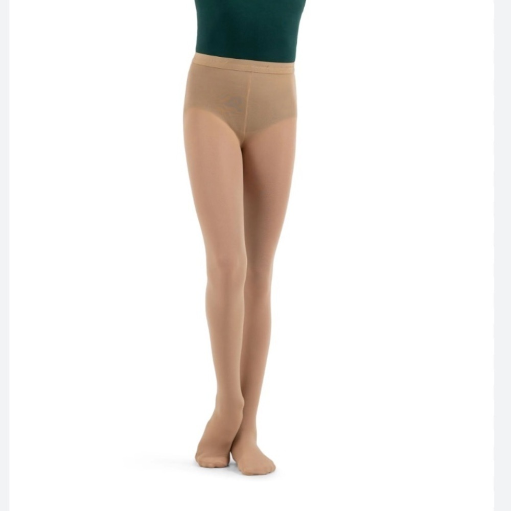New Capezio N14C Girl's Hold & Stretch Full Footed Tight Car S H23